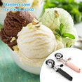 thumbnail image 5 of Cuchara para helado ShuxiuWang de acero inoxidable con mango de plástico antideslizante Rosado 1327533079686, 5 of 5