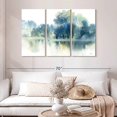 thumbnail image 2 of Elephant Stock Blue Pond Reflections Wall Art - Horizontal Multi Panel Canvas - Living Room Wall Decor - Nature Multi Panel - White And Blue Decor By Katrina Pete - 50" x 32", 2 of 4