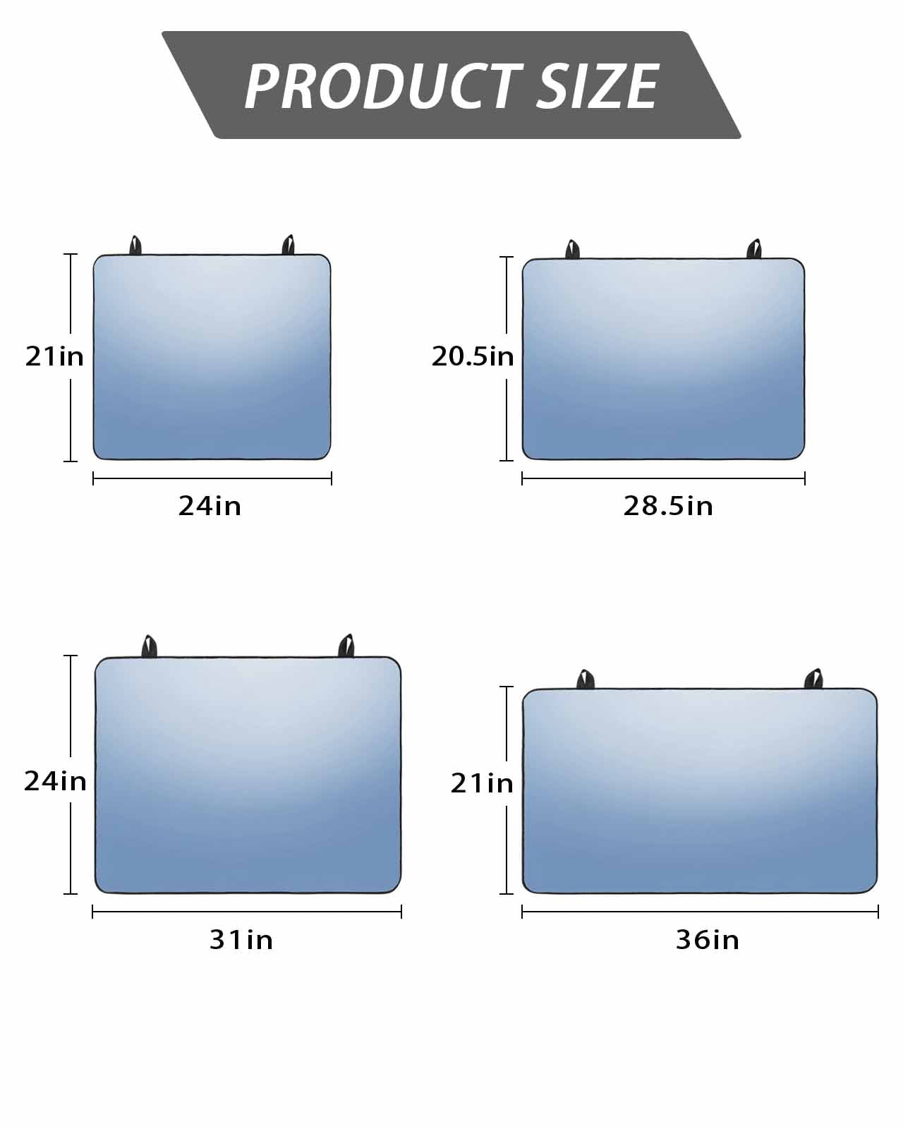 Stove Top Covers for Electric Stove, Blue Ombre Glass Stovetop Cover Protector, Modern Minimalist Gradient Aesthetic Induction Cooktop Protector Oven Mat for Kitchen Countertop 24"x21"