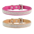 thumbnail image 1 of Apuakthei Collar de perro ajustable con flash, collar de perro rosa, collar de gato, collar de perro con diamantes, 1 of 5