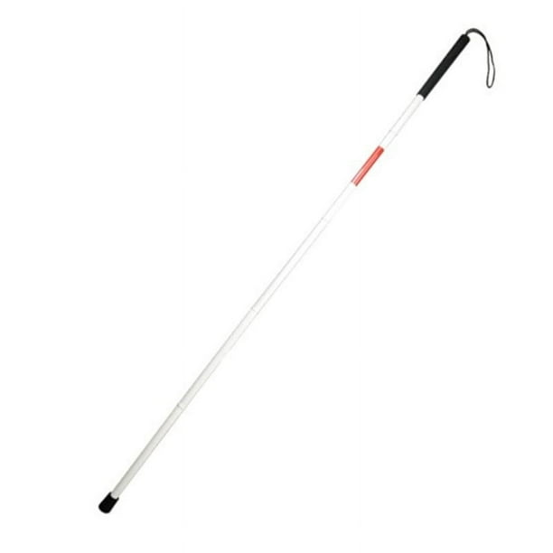 Bastón plegable de aluminio, bastones para ciegos Bastón plegable para personas ciegas Bastón antideslizante para una mejor movilidad Muleta reflectante Noche oculta para personas con proble