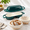 Bottle Green, variant on Dark Blue Mini Double Cast Iron Dutch Oven with Lid and 2 Banneton Baskets for Sourdough Baking