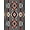Black White, Pattern 2, variant on Design&I 4'x6' Washable Area Rug Mens Bold Masculine Horizontal Bands Intersecting Shapes Graphic for Dorm Room, Living Apartment, Flatweave Daily Traffic Ready