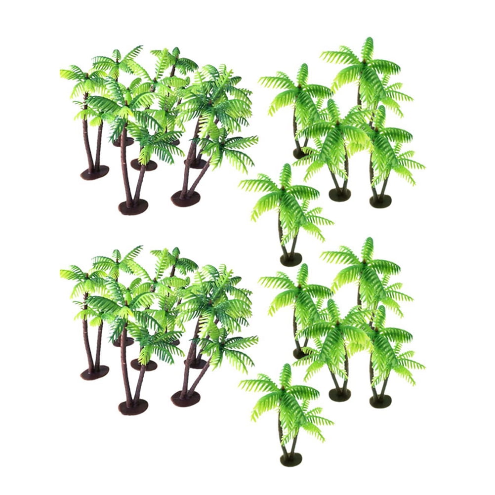 Tree Palm Mini Artificial Miniature Trees Decor Decoration Landscape