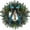 christmas decorations, variant on Norfolk Artificial Wreath 3D Realistic Green Leaves 18 Inches Diameter, Handcrafted With Premium Resistant To Fading For Outdoor Indoor, Front Door Window Wall Fireplace