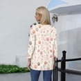 thumbnail image 3 of HAVUITYY Easter Printed Women's Sweaters, 3/14 Sleeve Crew Neck Womens Tops, Spring Going Out Easter Shirts for Women Wear & Gifts, 3 of 5