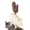 thumbnail image 5 of 10" x 14" Brown Polystone Stacked Farm Animals Sculpture with Cream Accent, by DecMode, 5 of 14
