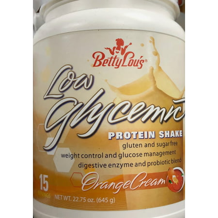 Betty Lou's Low Glycemic Designer Protein Shake Orange Cream -- 22.75 (Best Low Glycemic Protein Shake)