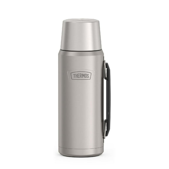 THERMOS ICON SERIES, Stainless Steel Beverage Bottle, Matte Stainless Steel, 40 oz