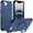 Blue, variant on TECH CIRCLE for iPhone 17e / iPhone 16e Magnetic Case,Shockproof Ring Stand Rugged Case Compatible with Mag Safe Back Cover for iPhone 16e/17e,Black
