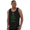 thumbnail image 3 of Funny St Pattys Keep Calm I'm Irish Tank Top T Shirts Men Women Brisco Brands S, 3 of 5