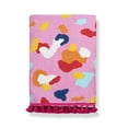 thumbnail image 4 of Packed Party Beach Towel, Leopard Print, Multi-Color with Pink Fringe, 4 of 6