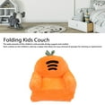 thumbnail image 4 of Kids Couch Fold Out, Foldable Safe And Soft Carrot Cartoon Shape 2 In 1 Sofa Bed Couch With Zipper Easy To Clean Convertible Chair Bed, 4 of 8
