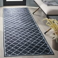 thumbnail image 2 of SAFAVIEH Arizona Shevon Trellis Polyester Machine Washable Runner Rug, Black/Gray, 2'6" x 8', 2 of 10