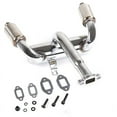 thumbnail image 2 of CNC Metal 2X Twin Exhaust Pipe with Muffler for 1/5 HPI Rovan Baja 5B 5T 5SC RC, 2 of 8