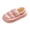 Pink, variant on Black Slippers House Slippers Indoor Shoes Women Winter Fleece Lined Removable Wrap Around Backstrap Thick Sole Non-Slip Loungewear Wear Size 40-41
