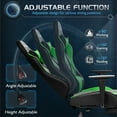 thumbnail image 5 of Homall Gaming Chair Massage Office Chair High Back PU Leather Chair with Footrest, Green, 5 of 7