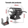 thumbnail image 3 of 2 Par Faros Luces Led Para Motos Auto Doble Color Auxiliares, 3 of 8