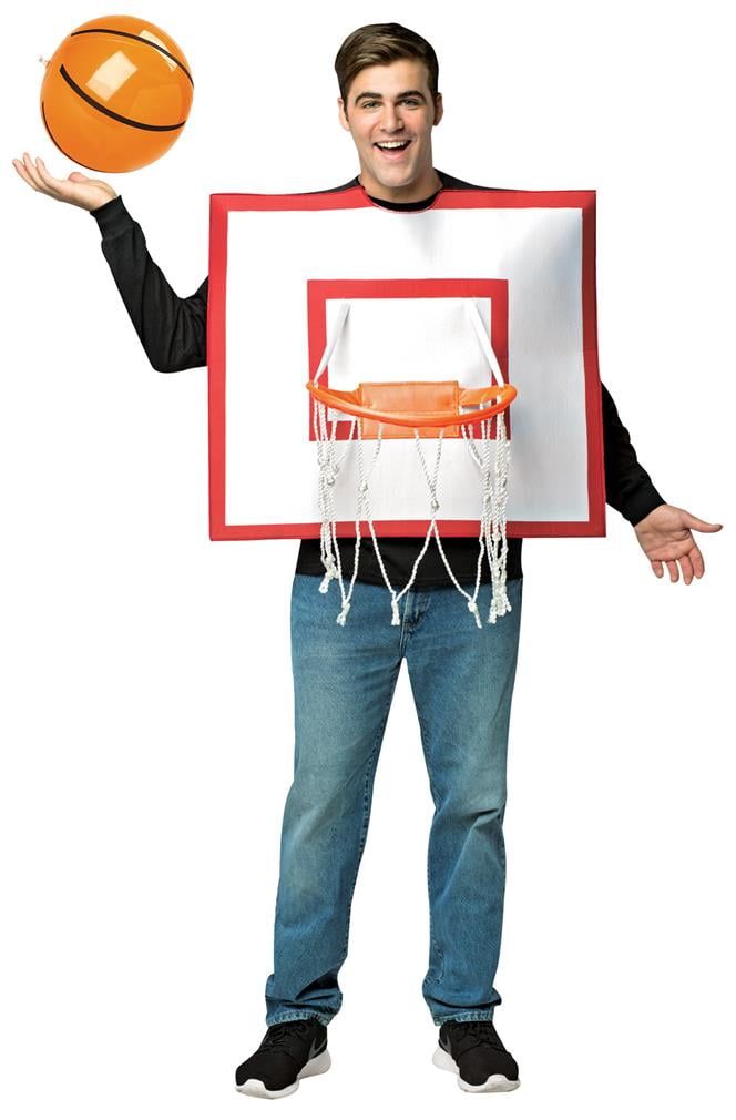 Basketball Hoop with Ball Men's Adult Halloween Costume, One Size, (40
