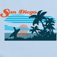 thumbnail image 2 of CafePress - Retro San Diego Surf Body Suit - Baby Light Bodysuit, Size Newborn - 24 Months, 2 of 4