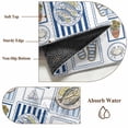 thumbnail image 6 of Summer Ocean Area Rugs 3'x5', Small Throw Rugs for Living Room Bedroom, Nautical Coastal Fish Food Wine Crab Navy Blue Indoor Outdoor Rug Non-Slip Low Pile Carpet Runner Reversible Floor Mats, 6 of 8