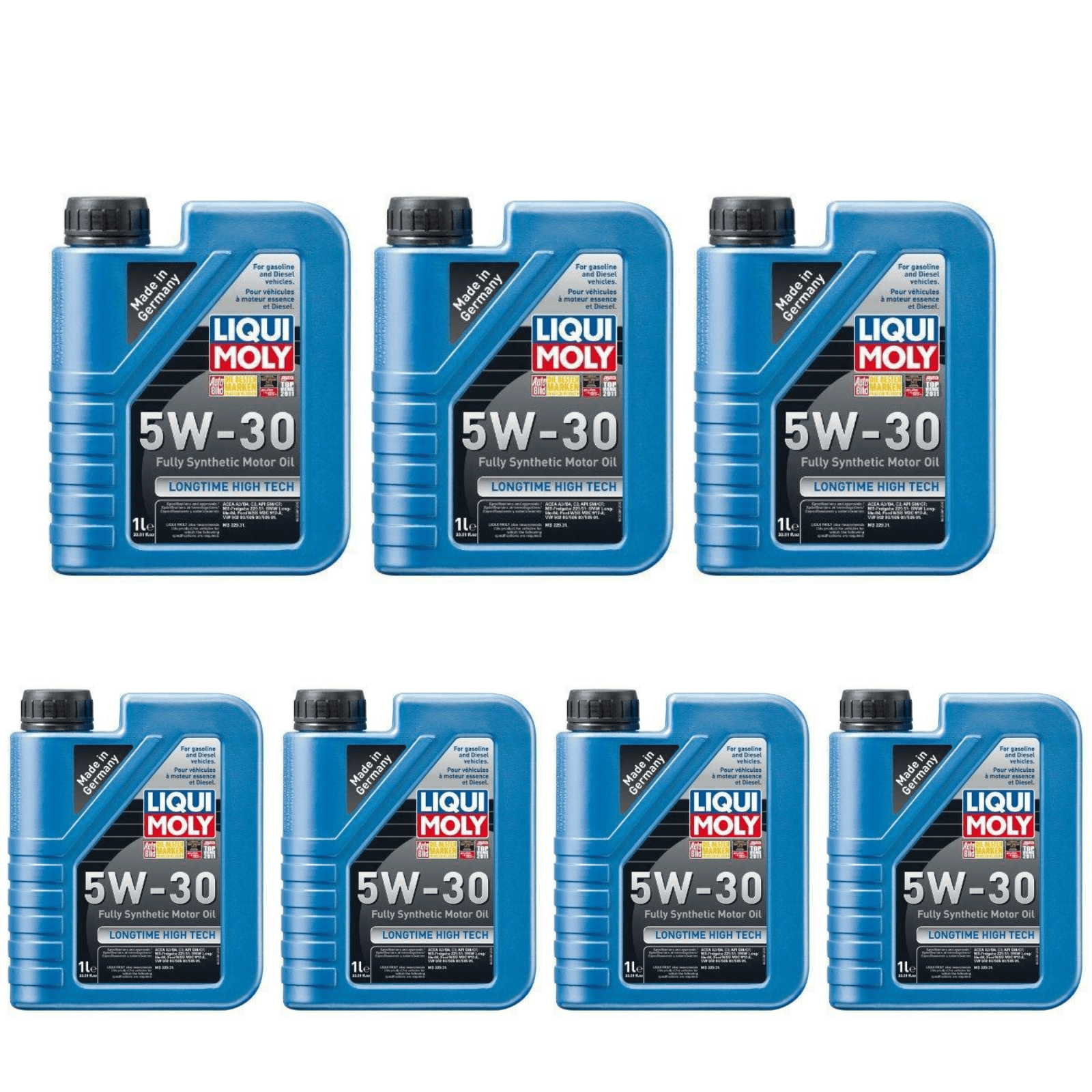 Liqui Moly 2038 Longtime High Tech 5W-30 Synthetic Motor Oil Pack of 7 