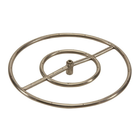 Hpc Round Stainless Steel Fire Pit Burner 18 Natural Gas
