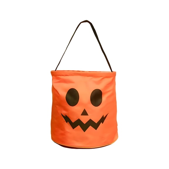 LED Halloween Candy Bags, Multipurpose Reusable Buckets, Halloween Party Supplies, Trick or Treat Favors, Glow in the Dark Pumpkin Bags