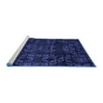 thumbnail image 2 of Ahgly Company Machine Washable Indoor Rectangle Abstract Blue Modern Area Rugs, 5' x 7', 2 of 4