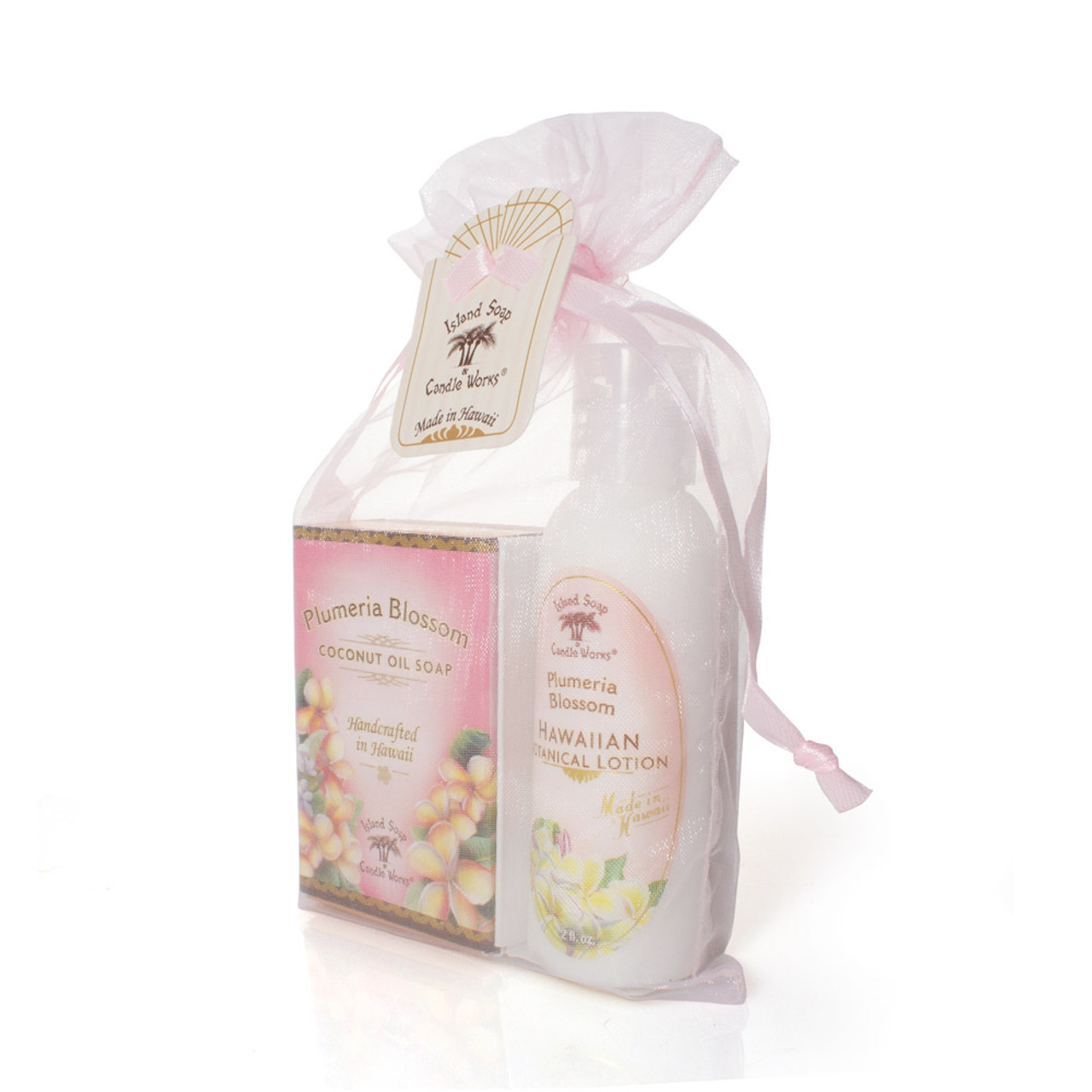 Plumeria Blossom Organza Gift Set