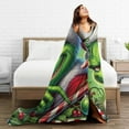 thumbnail image 5 of Cute Anime Cartoon Blanket Flannel Fleece Throw Blankets Super Soft Cozy Warm Plush Bedding For Sofa Living Room Bedroom-60"X50" -Q29, 5 of 5