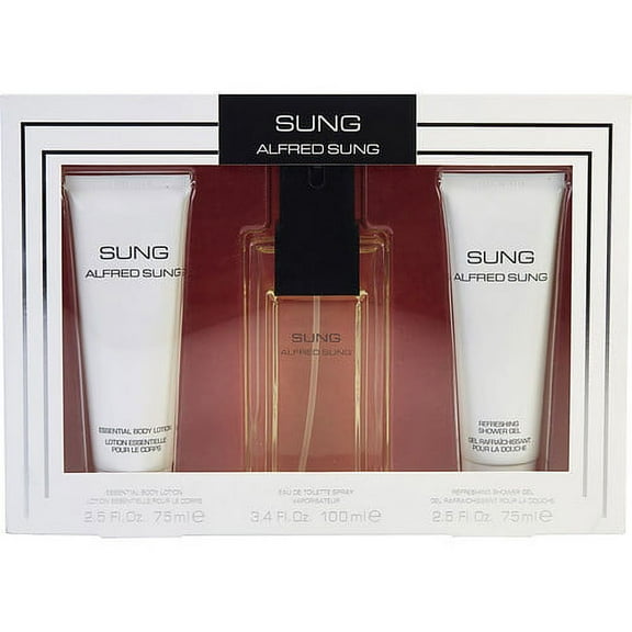SUNG by Alfred Sung EDT SPRAY 3.4 OZ & BODY LOTION 2.5 OZ & SHOWER GEL 2.5 OZ