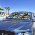 thumbnail image 2 of Binienty Eagle Car Visors Sun Shade for Front Windshield Aztec Automotive Interior Sun Protection Auto Sunshades Front Windshield Heat Reflector-Keep Your Vehicle Cool, 2 of 8