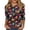 Dark Blue #114, variant on Easter Shirt for Ladies Spring 3/4 Sleeve Bunny Tshirts Plus Size Floral Eggs Top Funny 2026 Crew Neck Tees Navy M