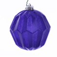 thumbnail image 1 of Vickerman MC190866D 5 in. Purple Glitter Faceted Ball Ornament - 3 per Bag, 1 of 3