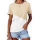 thumbnail image 4 of Camiseta de Manga Corta de Cuello Redondo, Casual para la Primavera Y la Fiesta de la Mujer de los Tops de Verano, 4 of 4