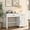 Cream White, variant on Farmhouse 47" Executive Desk, Computer Desk with Drawers and Storage Cabinet, Workstation Computer Desk for Home Office and Study(Black