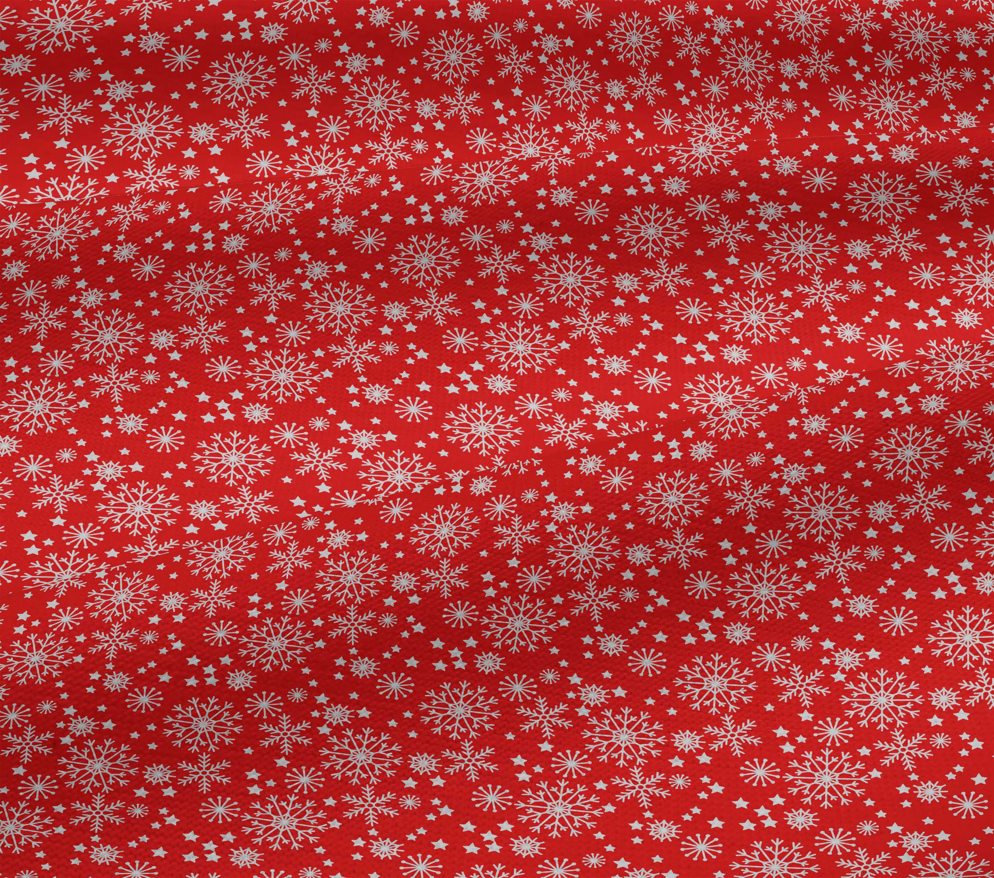 oneOone Cotton Jersey Red Fabric Merry Christmas Fabric For Sewing Printed Craft Fabric By The Yard 58 Inch Wide