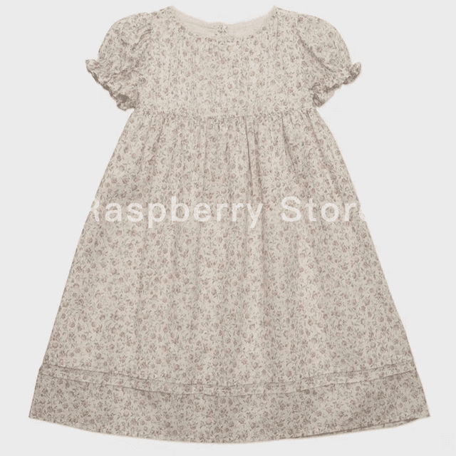 Robe pour Filles, Blouse pour Enfants, Jupe Courte avec Motif Floral