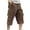 Coffee, variant on VSSSJ Men's Cargo Shorts Slim Fit Solid Color Multi Pocket Button Zipper Elastic Waistband Knee Length Straight Short Pants Casual Comfortable Walking Work Shorts Green M
