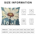 thumbnail image 5 of JEUXUS  Spring Pillow Cover Daisy Bloom Decorations Seasonal Farmhouse Summer Pillow Case Decor for Sofa Couch（Blue） AA467-12, 5 of 5