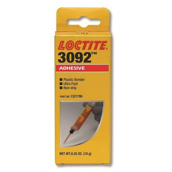 Loctite 3092 Instant Adhesive, 10 Fits/For  Gm Syringe With 3 Mix Nozzles, Clear