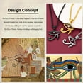 thumbnail image 6 of FaithHeart Ancient Egyptian Eye of Horus Necklace Stainless Steel Amulet Talisman Pendant Jewelry Gift for Dad Grandpa Fathers Day Birthday Christmas, 6 of 10