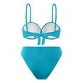 thumbnail image 6 of Bzhegqhd Womens Bikini Sets Sexy Two Piece,Women Solid Color Sexy Backless Strap Bikini Swimsuit,, 6 of 8