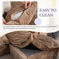 thumbnail image 4 of Muumblus 103" Boneless Sectional Sofa with Right Chaise, Comfy L-Shaped Modular Couch for Living Room, No Assembly Required, Brown Chenille, 4 of 10