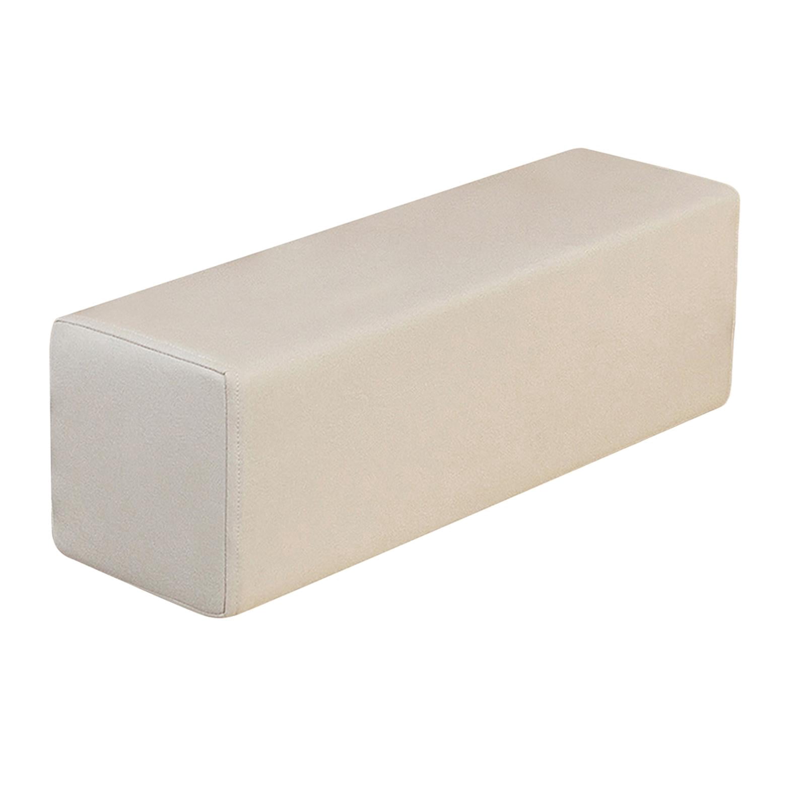 YWMJZEU Sofa Arm Rest Pillow Couch Armrest Rectangular Booster High Density Foam Cushion Beige