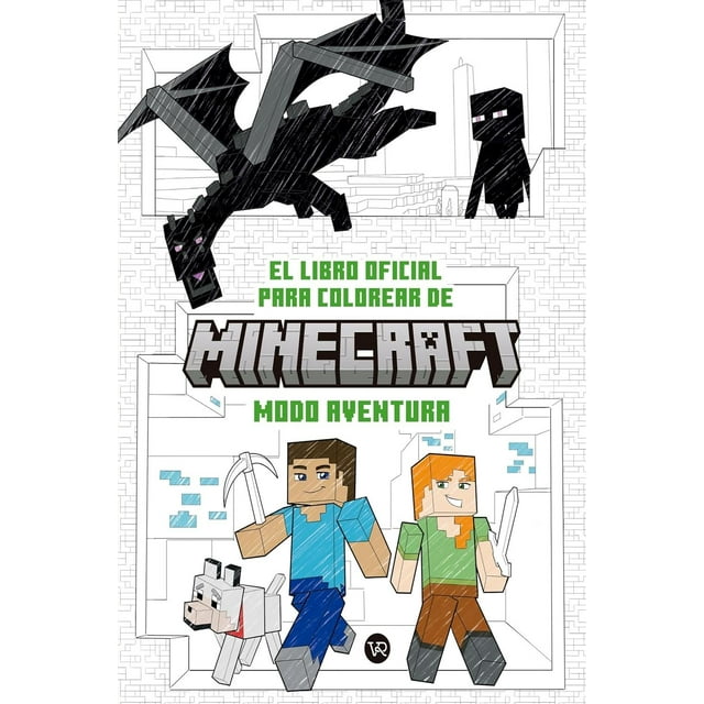 Minecraft. El Libro Oficial Para Colorear Modo Aventura Blanco