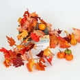 thumbnail image 2 of 2/1 Pack Fall Maple Garland Clearance - 5.6ft/Strand Artificial Fall Garlands Leaves Autumn Decor for Home Wedding Halloween Thanksgiving Party, 2 of 7