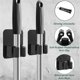 thumbnail image 2 of 304 Stainless Steel Mop Holder Hook Wall Mounted Mop Organizer Rack Brush Broom Mop Hanger Kitchen Bathroom Storage Strong Hook,Silver 4pcs, 2 of 4