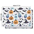 thumbnail image 6 of Colorful Pumpkin Halloween Pattern Summer Placemats Table Placemats Set Of 4-Linen Kitchen Washable Placemats Table Mats 11.8"x17.7" Non-Slip Heat Resistant, 6 of 6